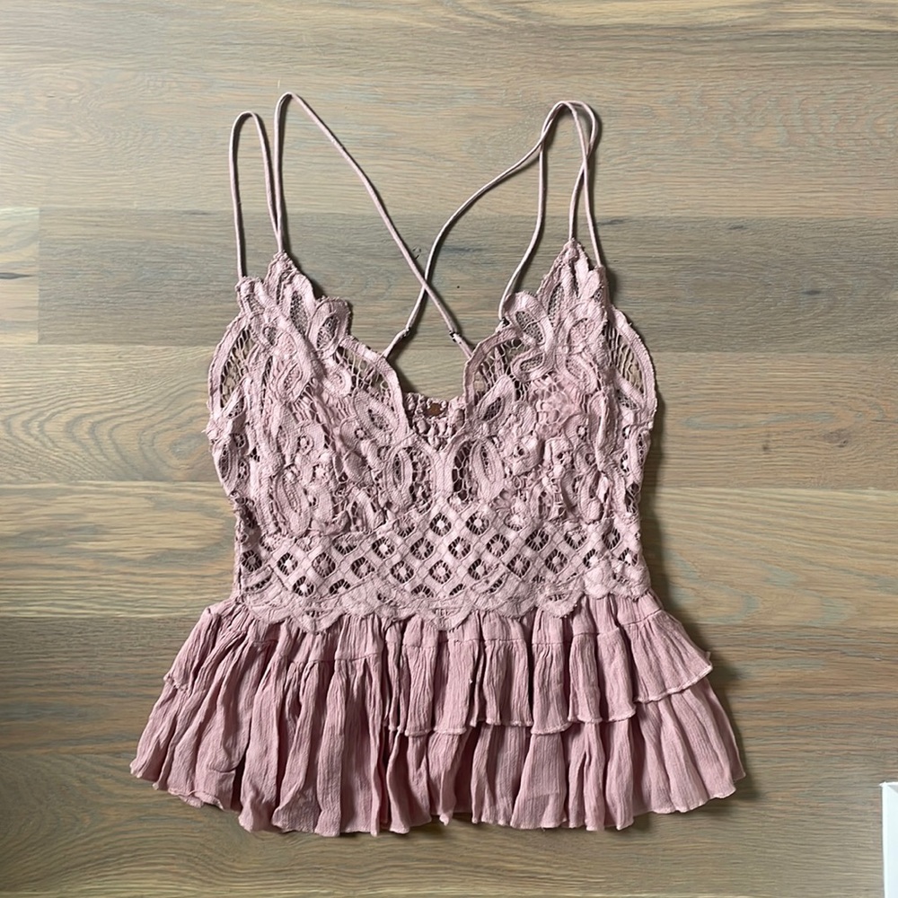 Free People Lace Adella Cami Size M